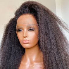 Undetectable Invisible Lace Wig Full Frontal Top Swiss HD Lace Wig | Kinkly Straight Beauty Decor, 360 Lace Frontal Wig, Kinky Straight Hair, Hair Care Oil, Long Hair Wigs, Invisible Lace, Shop Sale, Frontal Wig, Straight Human Hair