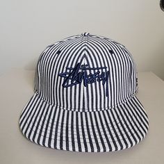 New With Tag. Stussy Vintage 90's Stussy Pinstripe Fitted Hat Size 7 1/8 Please Check Photos Before Purchase. Thank You For Checking Out My Page. Adjustable Striped Baseball Cap, Casual Striped Adjustable Baseball Cap, Casual Striped Cap, Classic Striped Adjustable Hat, Classic Adjustable Striped Hat, Adjustable Striped Flat Brim Hat, Adjustable Striped Hat With Flat Brim, Casual Striped Short Brim Hat, Stussy Vintage