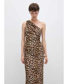 in stock Chic Asymmetrical Fall Dress, Chic Fall Dress With Asymmetrical Skirt, Fall Evening Dress With Asymmetrical Skirt, Fall Evening Leopard Print Dress, Leopard Print Evening Dress For Fall, Chic Leopard Print Midi Dress For Party, Chic Leopard Print Party Midi Dress, Elegant Leopard Print Midi Dress For Evening, Fall Party Dress With Asymmetrical Skirt