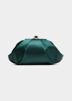 Judith Leiber Bags, Royal Core, Judith Leiber Couture, Green Clutches, Satin Clutch, Green Accessories, Crystal Clutch, Bag Green, Judith Leiber