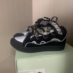 Black Grey Lanvin Curb Sneaker For Men And Women Color Black Grey Eu 39(Men's 7 Or Women's 7) Style Men's And Women's Sports Brand New And Unworn Comes With Box Lanvin Curb Sneaker, Curb Sneaker, Lanvin Sneakers, Lanvin Shoes, Sports Brands, Women's Sports, Lanvin, Woman Colour, Mens Shoes Sneakers