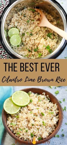 the best ever cilantro lime brown rice