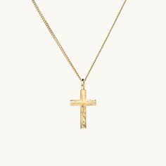 A classic cross necklace with a twist. The structure of the cross imitates a branch. A piece that carries with it a profound message of hope and peace. It is not only a personal keepsake but also a thoughtful gift. Measurement: Cross 20 x 10 mm inc. jump ring.Material: 18 goldplated brass on an 18K gold plated silver chain.Chain: Curb chain. Cross Necklace Gold, Dove Necklace, Branch Necklace, Gold Cross Necklace, Message Of Hope, Tree Necklace, Gold Cross, The Cross, Gold Plated Silver