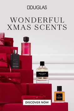 an ad for douglas ginny's christmas presents with the words wonderful xmas scenes