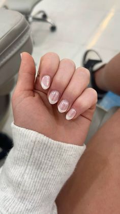 #nails #frenchnails #french #frenchtipnails #chrome #chromenailideas #nailsoftheday #homecoming Short French Chrome Nails, Fall Nails With Chrome, French Manicure Chrome, French Tip Nails With Chrome, French With Chrome, French Tips With Chrome, Chrome Nails French Tip, French Chrome Nails, French Tip Chrome