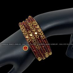 Design by Classical Dance Jewelry®  ❥ Product Details: Designer and trendy stones studded bangles set from the Classical Dance Jewelry are perfect for all occasions.  ❥ Our graceful designs complement your ethnic, western, and Indo-Western outfits.  ❥ These Stone bangles give you a very good option for Bharatnatyam, Kuchipudi, Seemantham, Wedding, pellikuthuru, Diwali, Navaratri, Pongal, Ganesh Chaturdi, Baby shower Decor. ❥ choodi | churi | Valail | Stone gaajulu are good return gifts ❥ Stylish Zari Work Bracelets For Diwali Party, Bangle Jewelry For Navratri Celebration, Diwali Party Bracelets With Zari Work, Festive Bangle With Stone Work For Celebration, Temple Jewelry Bangle For Celebration, Festive Celebration Bangle With Stone Work, Red Bracelet For Navratri Celebration, Red Bracelets For Navratri Celebration, Meenakari Bracelets For Navratri Celebration