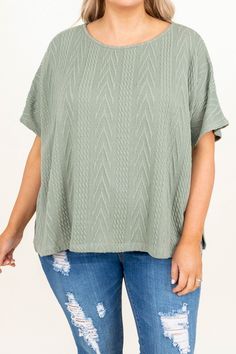 The timing is just right for you to get this top! We love the olive color and knit fabric design. Pair this cutie with your fave skinny jeans and sandals for a casual chic look this season! 99% Polyester, 1% Spandex