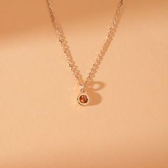 Dainty Gold Chain, November Birthday, Chain Making, Citrine Pendant, Solitaire Pendant Necklace, Citrine Necklace, Necklace Pendants, November Birthstone, Natural Citrine