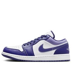 Air Jordan 1 Low 'Sky J Purple' 553558-515 Nike 1, Retro Basketball Shoes, Limited Edition Sneakers, Shoes Collection, Air Jordan 1 Low, Jordan 1 Low, Your Shoes, Sport Sneakers, Sneaker Shopping