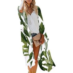 100% Polyester. Soft And Airy Chiffon Kimono With Silky-Smooth Touch Imported Open Front Closure Machine Wash Long Boho Kimono Cardigan; Roomy Short Half Sleeves; Irregular Hem With Side Splits; Loose Flowy Fitting; A Perfect Mix Of Chic And Casual-Bohemian Style, Easily Making You Stand Out Versatile As A Casual Kimono Cardigan, A Beach Swimsuit/Bathing-Suit/Bikini/Swimwear Kimono Cover Up, A Sheer Summer Lightweight Cardigan Duster For Dresses, A Kimono Jacket As A Resort/Cruise Wear, Etc. Occ Casual Bohemian Style, Chiffon Beach Cover Up, Boho Kimono Cardigan, Chiffon Kimono, Casual Kimono, Cruise Wear, Boho Kimono, Irregular Hem, Womens Kimono