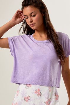 Women's Fashion Clothing | Altar'd State Relaxed Fit Cropped T-shirt For Summer, Spring Relaxed Fit T-shirt With Frayed Hem, Relaxed Fit Cotton T-shirt With Frayed Hem For Spring, Relaxed Summer Tops With Frayed Hem, Summer Effortless Soft-washed T-shirt, Relaxed Fit Short Sleeve T-shirt With Frayed Hem, Relaxed Fit T-shirt With Frayed Hem, Relaxed Cotton Tops With Frayed Hem, Relaxed Fit Cropped T-shirt