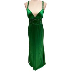 Spaghetti Straps Floor Length With Embellishments 100% Silk B27-10 B44-8 Formal Evening Dress With Beaded Spaghetti Straps, Formal Embellished Evening Dress With Spaghetti Straps, Green Evening Gown With Spaghetti Straps, Green Gown With Spaghetti Straps For Evening, Green Spaghetti Straps Gown For Evening, Green Spaghetti Strap Evening Gown, Elegant Green Evening Dress With Spaghetti Straps, Green Spaghetti Strap Formal Gown, Green Silk Evening Dress For Prom Season