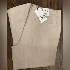 Men’s Zara Linen Pants. Size Us 36. Tan. Length 28”. Brand New With Tags. Zara Casual Straight Leg Dress Pants, Zara Casual Straight Dress Pants, Zara Straight Leg Dress Pants With Pockets, Zara Straight Leg Linen Pants, Zara Linen Pants, Zara Men, Mens Linen Pants, Mens Linen, Zara Man