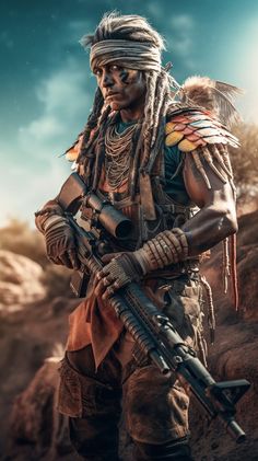 Us Army Soldier, Native American Warrior, Character Images, Military Modelling, Male Character, Army Soldier, American Soldiers, Ancient Cities, Fantasy World