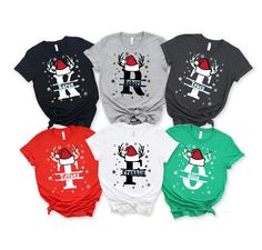 Custom Christmas Shirt With Name, Family Christmas Name Shirt, Personalized Christmas Family T-Shirt, Alphabet Christmas Family Shirt, Christmas Crew Shirt, Family Christmas Shirt, Family Christmas Shirts, Christmas T Shirt, Toddler Christmas Shirt, Holiday Shirt * High quality and super soft, comfortable shirt. Made with top-of-the-line vinyl and pressed with a professional grade heat press. * Please check all color and size charts before place the order. Since all shirts are custom made based Christmas Monogram Shirt, Personalized Christmas Shirts, Monogram Shirt, Christmas Names, Monogram Shirts, Christmas Monogram, Christmas Custom, Group Shirts, Family Christmas Shirts