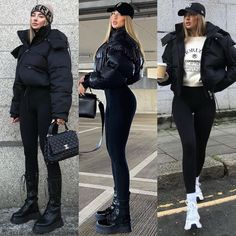 Black Winter Outfits Casual, Outfit Winter Ideas For Women, Stadium Outfit Women Winter, Street Outfit Winter, New York Attire Winter, Fashion Outfits Winter 2023 2024, Football Winter Outfit, Winter Outfit Inspiration Street Style, How To Dress In Winter