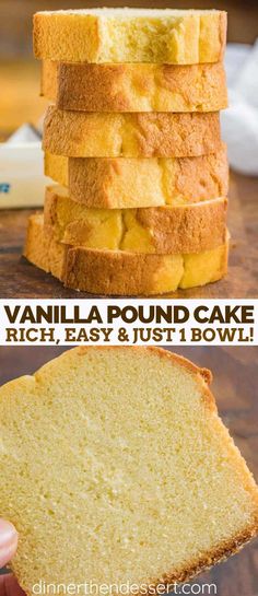 this vanilla pound cake is rich, easy to make and tastes just about as good as it looks