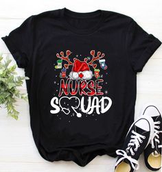 Nurse Shirt / Nurse Christmas Shirt / Nurse Noel Shirt / Xmas Shirt / Christmas Gift / Nurse Squad Christmas Pajamas Santa Hat Reindeer Xmas Family Shirt Christmas Family Shirt, Christmas Santa Hat, Diy Tees, Shirt 2023, Nurse Christmas, Xmas Shirts, Funny Christmas Shirts, Family Christmas Shirts, Reindeer Christmas