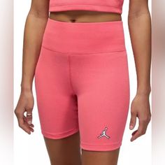 Brand New With Tags, Never Worn, No Defects. Jordan Essentials Ribbed Bike Shorts. Women’s Sz Small. Color Pink. Product Details On Last Photo. Make Offers!! Pink Activewear With Built-in Shorts, Spring Sports Activewear, Mid-thigh Length, Trendy Pink Stretch Athletic Shorts, Trendy Pink Gym Shorts, Trendy Athletic Shorts For Sports, Pink Athletic Shorts For Gym, Spring Sportswear Fitted Biker Shorts, Spring Fitted Sportswear Biker Shorts, Trendy Pink Biker Shorts