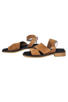 Enjoy life's sunniest days in these Rag & Bone tan suede sandals! The ankle buckle detail makes these the perfect Summer staple that will keep you Coachella-ready. Get your festival on! Size 8.5 Leather upper and lining Side ankle buckle detail Toe to heel 10.25" Trendy Brown Footbed Sandals For Summer, Brown Ankle Strap Footbed Sandals For Summer, Summer Brown Ankle Strap Footbed Sandals, Summer Brown Footbed Sandals With Ankle Strap, Brown Adjustable Strap Footbed Sandals For Summer, Spring Suede Slingback Sandals With Flat Heel, Suede Flat Heel Slingback Sandals For Spring, Brown Suede Sandals For Spring, Brown Adjustable Slingback Sandals For Spring