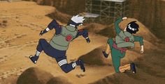 an image of two cartoon characters in the middle of a scene with text that reads, being competitive with friends