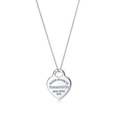 Tiffany And Co Big Heart Pendant. Chain Is From Amazon Right Now Bc Original Got Lost And Tangled Tiffany & Co, Tiffany Key Ring, Heart Necklace Tiffany, Tiffany Key, Tiffany And Co Necklace, Return To Tiffany, Tiffany Necklace, Sterling Silver Heart Pendant, Elegant Aesthetic