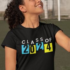 Introducing the Gildan 5000 T-shirt: "Class of 2024" Edition – the perfect way to commemorate your journey and celebrate your academic milestone in style! 🎓 Timeless Keepsake: Mark your place in history with this "Class of 2024" T-shirt, a timeless keepsake that will remind you of your academic achievements and the memories made along the way. 👕 Superior Comfort: Crafted from Gildan's trusted 100% cotton fabric, this T-shirt offers unparalleled comfort and breathability. Whether you're wearing it to class, events, or casual outings, it's perfect for all-day wear. 🌟 Classic Design: The "Class of 2024" design is elegantly simple, allowing you to showcase your graduation year with pride and style. It's a classic look that never goes out of fashion. 🎁 Perfect Gift: Looking for a thoughtful Black Crew Neck T-shirt For Back To School, Black T-shirt With Graphic Print For Graduation, Black Graphic Print T-shirt For Graduation, Black Letter Print T-shirt For Graduation, Black T-shirt With Letter Print For Graduation, Black Tops For College Events At School Year-end, Black Graphic Print Tops For College Events, Black T-shirt For College, Back To School, Black Tops For College End Of School Year