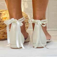 Olivia Mark - White Pearl Ribbon Flat Bridal Shoes Dance Shoes Bridal Flats Shoes, Flat Bridal Shoes, Ribbon Flats, Pearl Ribbon, Casual Athletic Shoes, Wedding Shoes Comfortable, Bridal Flats, Bridal Shoes Flats, Wedding Shoes Flats