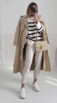 Trenchcoat Style, Classic Style Outfits, Winter Fashion Outfits Casual, Looks Chic, 가을 패션