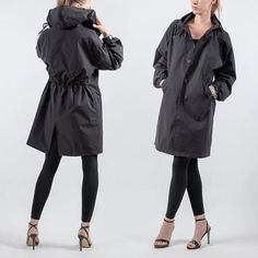 Vastwind Oversized Hooded Windbreaker – strivingo.com Hooded Trench Coat, Water Repellent Fabric, Belleza Natural, Waterproof Fabric, Lining Fabric, Casual Jacket, Trend Setter, Women Collection, Oversized Fits