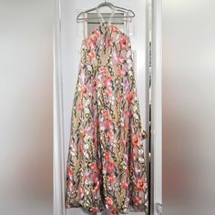 This Is A Size 13 Dress. It Has A Floral Pattern With A Nude Background Formal Floral Dress, Nude Background, Floral Dress Formal, Dresses Formal, Size 13, Floral Dress, Floral Pattern, Colorful Dresses, Prom Dresses