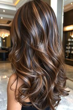 Brown Hair Balayage Ideas, チョコレートブラウン ヘアカラー, Hair Balayage Ideas, Balayage Ideas, Rambut Brunette, Black Hair Balayage, Brown Hair Looks, Brown Hair Inspo