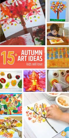 autumn arts and crafts for kids that are fun to do with the kids at school