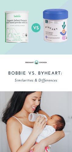 a woman holding a baby in her arms with the words bobbie vs byheaart