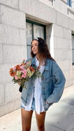 Summer Outfit With Jacket, Jean Jacket Outfits Summer, 2024 Wardrobe, Jean Jacket Outfits, Ootd Spring, Denim Jacket Outfit, 2024 Outfits, Spring Clothes, Looks Street Style