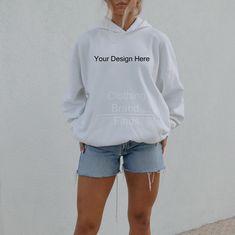 Basic Letter Print Hoodie Sweatshirt, White Relaxed Fit Long Sleeve Hoodie, White Letter Print Hoodie Sweats, White Long Sleeve Relaxed Fit Hoodie, Cotton Hoodie With Letter Print And Drop Shoulder, Hooded Relaxed Fit Top With Branding, Relaxed Fit Hoodie With Drawstring And Crew Neck, Cotton Drop Shoulder Hoodie With Letter Print, Branded Long Sleeve Hoodie For Streetwear