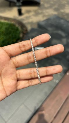 This is one of our most beloved and beautifully handcrafted lab diamond bracelet. This bracelet is studded with 2.35 carat Lab Diamonds that are round-cut and of F/G Color and VS Clarity. The bracelet is set in 6.69 grams 18K Rose Gold. The lab-grown diamonds used in this bracelet are created using advanced Chemical Vapor Deposition (CVD) technology, a process we proudly specialize in. These diamonds possess the same physical, chemical, and optical properties as diamonds, ensuring they sparkle with unparalleled brilliance and radiance. Each CVD diamond reflects light beautifully, creating a dazzling display that is indistinguishable from that of natural diamonds. This bracelet is a celebration of both beauty and ethical craftsmanship. Lab-grown diamonds offer a sustainable and environmenta 18k Gold Bracelet, Gold Armband, Cvd Diamond, Diamond Tennis Bracelet, Tennis Bracelet Diamond, Tennis Bracelet, Lab Diamonds, Chain Link Bracelet, 18k Rose Gold