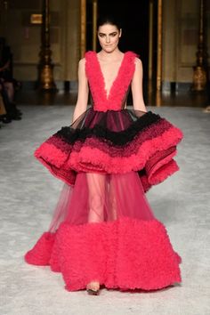 Collections | Christian Siriano High Low Gown, Christian Siriano, Runway Collection, Fashion Show Collection, Fashion Books, Beautiful Gowns, Tulle Dress, New York Fashion Week, New York Fashion