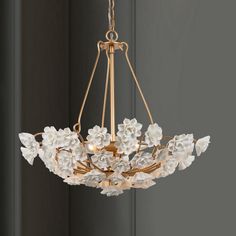 The 3-Light art deco chandelier by Uolfin Lighting feature ceramic flower finished in matte gold making up the uniqueness, while the traditional gardenia design is versatile enough to work with any decor and would be perfect for a hallway, entryway, or living area. The modern gold chandelier is up a room with white gardenia elegance. The simple wrought ceramic flowers on each light are hand-painted and hand-made. The mid-century basket chandelier will take lots of time for workers who want to pr Uolfin Lighting, Girls Room Chandelier, White Craftsman, Kids Chandelier, Nursery Chandelier, Modern Gold Chandelier, Basket Chandelier, Lighting Feature, Deco Chandelier