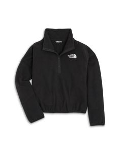 The North Face Girls' Glacier Pullover Fleece - Big Kid Cute Clothing, North Face Girls, North Face Fleece, Stand Collar, Big Kids, Buy Online, The North Face, Shop Now, Long Sleeve