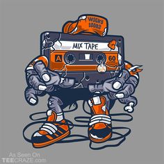 Zombie T Shirt, Rick Y Morty, Retro Print, Retro Prints, Cassette Tapes, Mixtape, Adhesive Vinyl, Mug Designs, Metal Posters