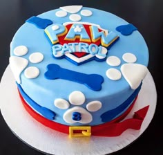 a birthday cake for a paw patrol fan