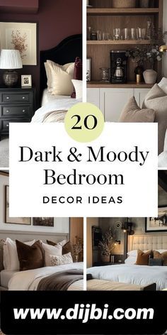 the top 20 dark and moody bedroom decor ideas for your home or office space