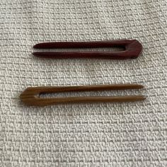 Two New Never Used Wooden Hairpins Wooden Hair Pins, Red Sandalwood, Beaded Hair Pins, Floral Hair Pins, Silk Headscarf, Ear Warmer Headband, Rhinestone Tiara, Rhinestone Bridal, Floral Headbands