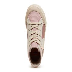 Stand out in Rocket Dog's Flair Pink Patchwork Platform Sneakers! 🌸These high top sneakers feature a subtle pink patchwork cotton upper, cozy jersey lining, and a sturdy rubber flatform wedge. Lace them up with your favorite pair of jeans or a breezy summer dress for an ultra-cute look. Rocket Dog high top women's sneaker Style: Lace up high top flatform sneaker Upper: Pink and neutral patchwork cotton Lining: Jersey Sole: Rubber flatform wedge Heel Height: 1.89 inches Platform height .67 inche Rocket Dogs, Pink Patchwork, Flatform Sneakers, Top Sneakers Women, Sneaker Style, Rocket Dog, Tickled Pink, Ready To Play, Platform Sneaker