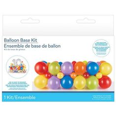 the balloon base kit includes balloons and an envelope for each child's birthday party