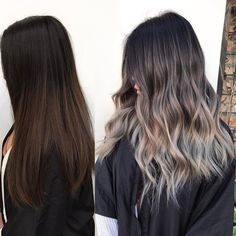 Blonde Ombre Hair, Ash Blonde Hair Colour, Brown Hair Shades, Ash Blonde Balayage, Ombre Hair Blonde, Ash Blonde Hair, Brown Hair Balayage