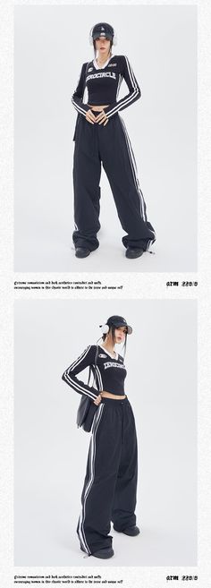 Applicable age: 18-24 years old Size: XS S M L XL style: street Street: Athleisure Women's trousers waist height: natural waist color: black Item number: K4442E23 Season of the Year: Fall 2022 Thickness: Regular Length: trousers Women's pants type: straight pants Material composition: cotton Sporty Black Pants For Streetwear, Sporty Black Streetwear Pants, Black Wide Leg Sports Pants, Trendy Baggy Pants For Sports, Black Wide Leg Sportswear Pants, Black Athleisure Bottoms For Streetwear, Black Sportswear Pants For Spring, Casual Black Sports Pants, Black Gym Pants For Spring