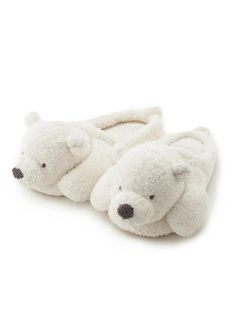 Embrace ultimate comfort and cute style with our Polar Bear Bedroom Slippers. SHOP NOW at Gelato Pique USA. Bear Bedroom, Polar Bear Fur, Gelato Pique, Bear Slippers, Bedroom Slippers, Bear Face, Accessories Bags Shoes, Polar Bears, Plush Fabric