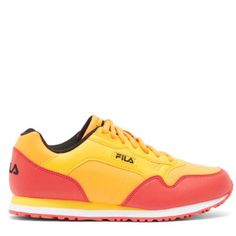 Colorful Sneakers Perfect For Any Season!! Fila Orange/Yellow Athletic Shoe Sizes 9.5, 10.5, & 12 Unisex, Men, Women, Girls, Boys, School, Etc. Casual Orange Running Shoes For Jogging, Casual Orange Running Sneakers, Yellow Athleisure Sneakers, Yellow Low-top Sneakers With Elastic Laces, Casual Neon Yellow Sneakers With Rubber Sole, Yellow Running Shoes For Light Sports And Athleisure, Yellow Lace-up Athleisure Running Shoes, Yellow Low-top Athleisure Running Shoes, Yellow Running Shoes For Spring Sports